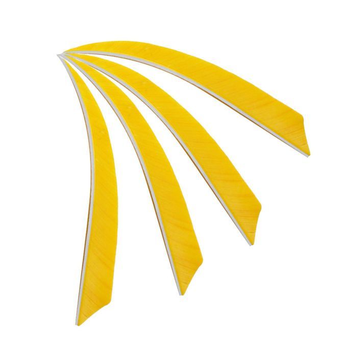 10 Pieces Arrow Fletching Arrow Feathers Fletches  Cut Hunting Yellow