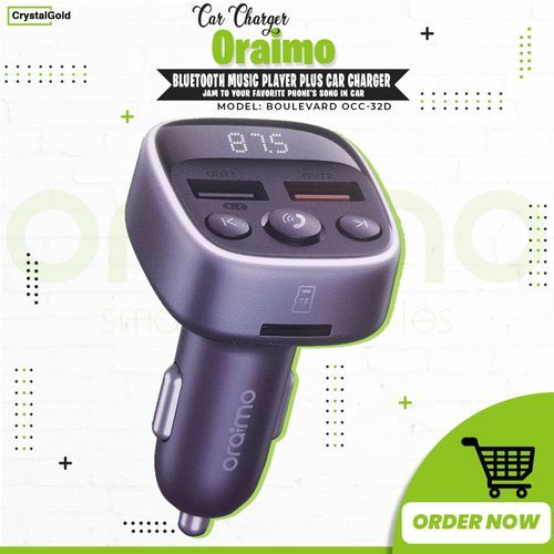 Boulevard Car Charger 2USB Bluetooth Support Music Player