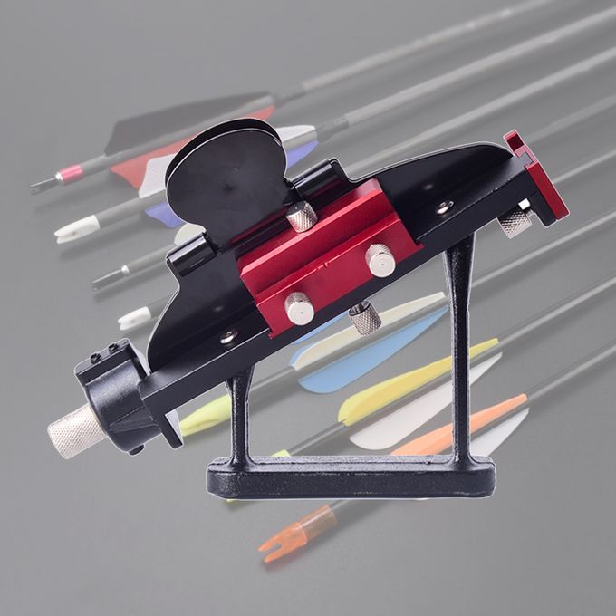 DIY Make Archery Arrow Feather Stick Bonding Tool Adjustable Red
