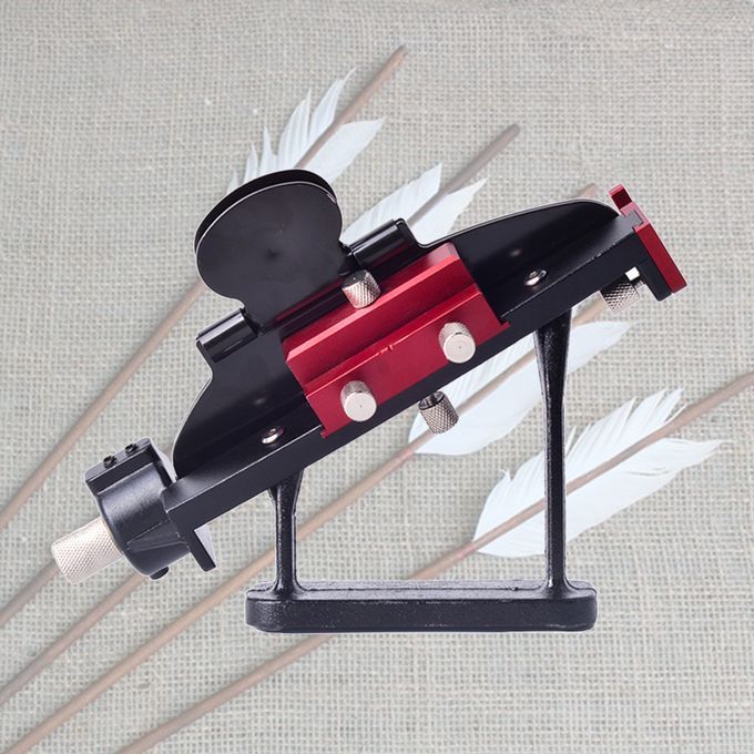 DIY Make Archery Arrow Feather Stick Bonding Tool Adjustable Red