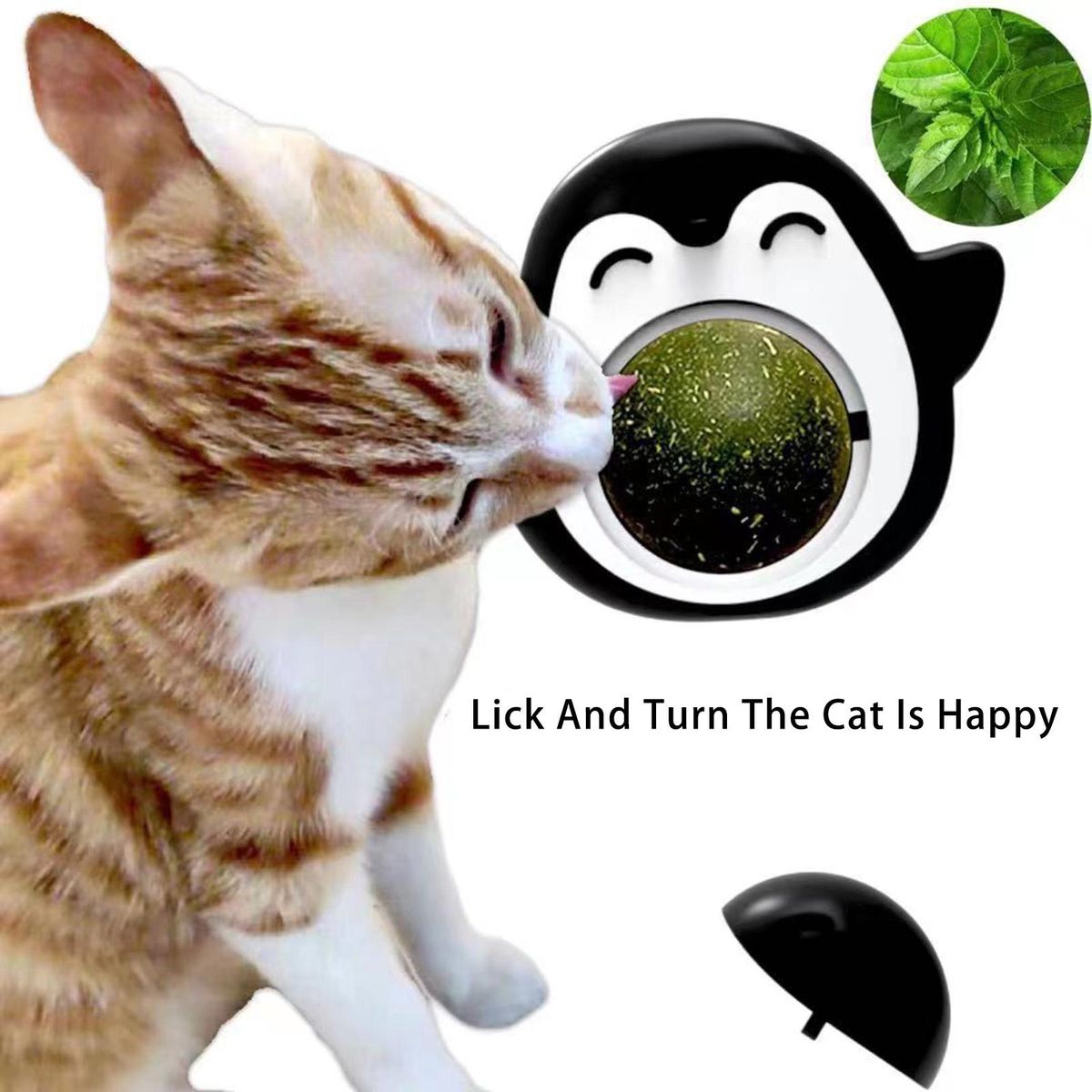 3Pcs Cat Toys Promote Digestion Kitten Catnips Balls Black