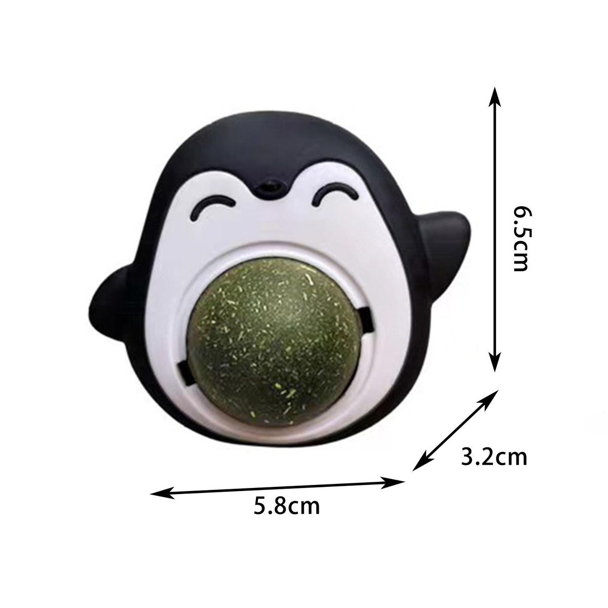 3Pcs Cat Toys Promote Digestion Kitten Catnips Balls Black