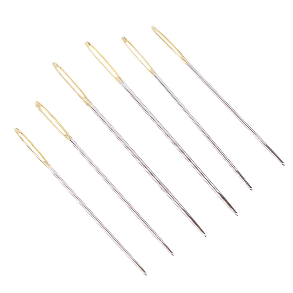 6Pcs Thick Big Eye Embroidery Tapestry Darning Needles Sewing Crafts