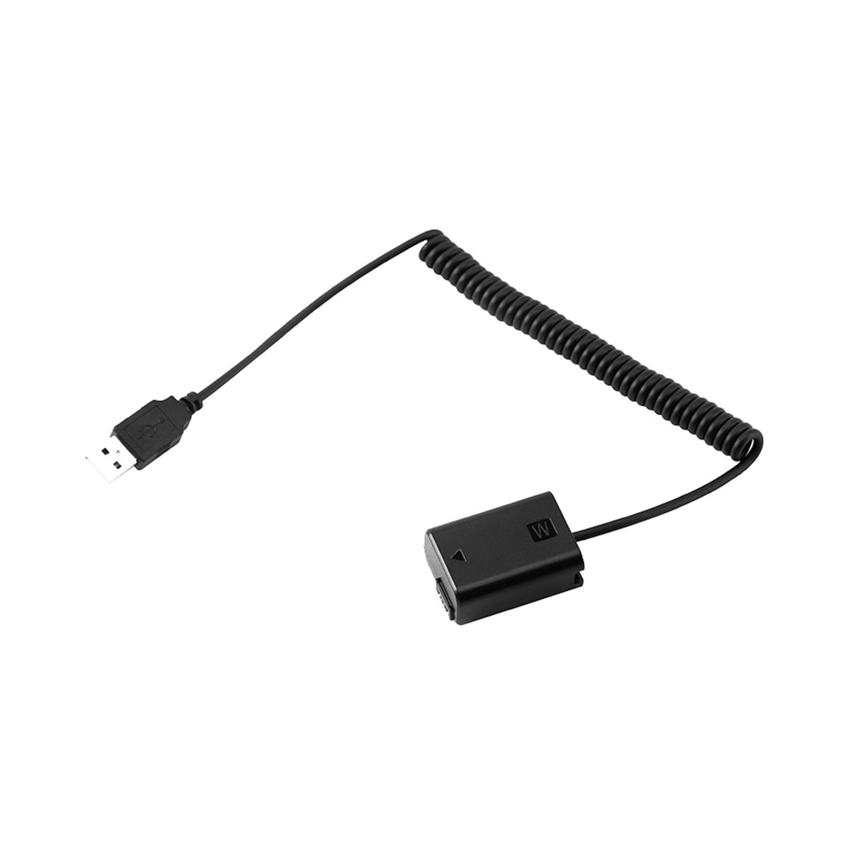 NP-FW50 Dummy Battery Spring USB Charging Cable for Sony A7 Coupler