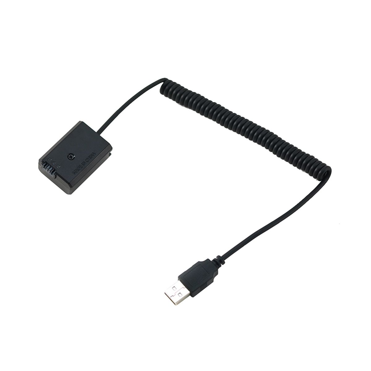 NP-FW50 Dummy Battery Spring USB Charging Cable for Sony A7 Coupler