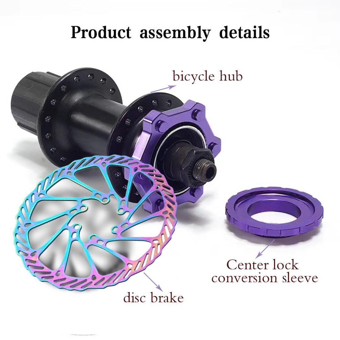 Bike Hub Center Lock to 6 Hole Adapter 6 Bolt Disc Brake,4