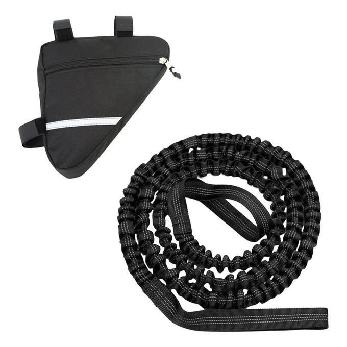 Bike Tow Rope For Kids MTB Cycling Bicycle Stretch Strap Towing Black