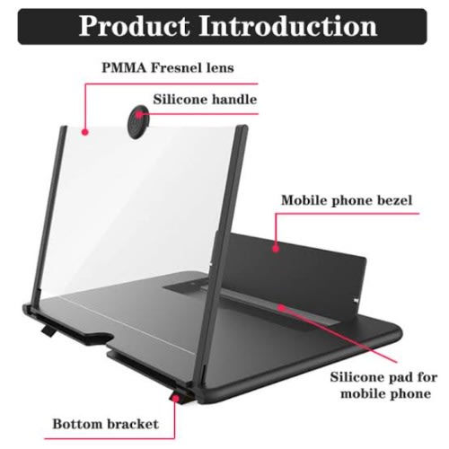 3d Hd Phone Holder Screen Magnifier