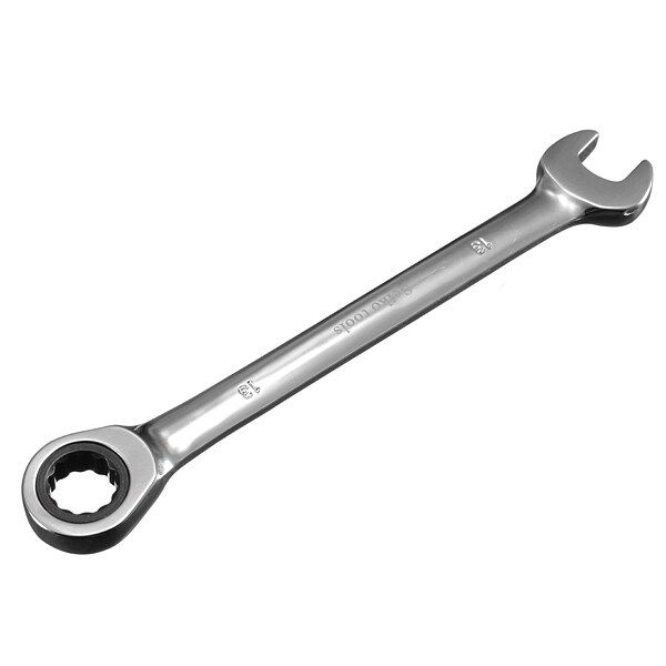 5 Sizes Stubby Combination Ring Open End Ring Ratchet Spanner Wrench 10mm-19mm Thirteen