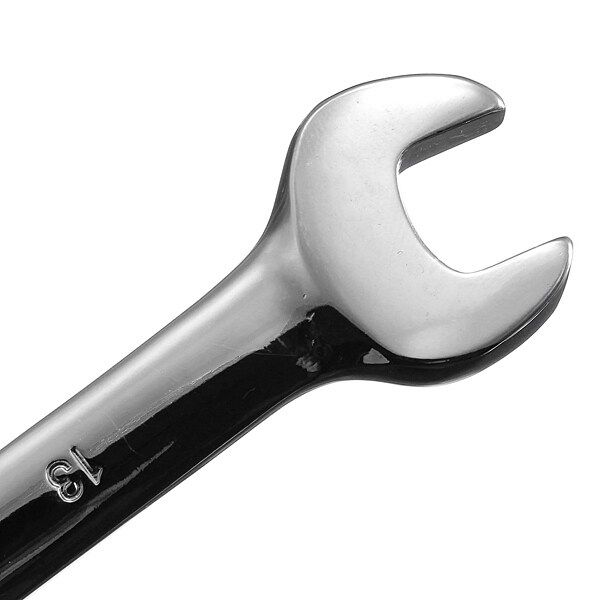 5 Sizes Stubby Combination Ring Open End Ring Ratchet Spanner Wrench 10mm-19mm Thirteen