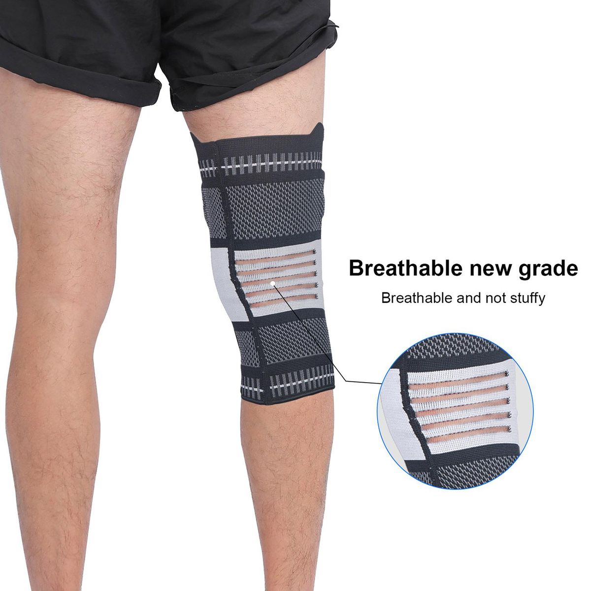 Knee Brace Knee Support Compression Sleeve with Side