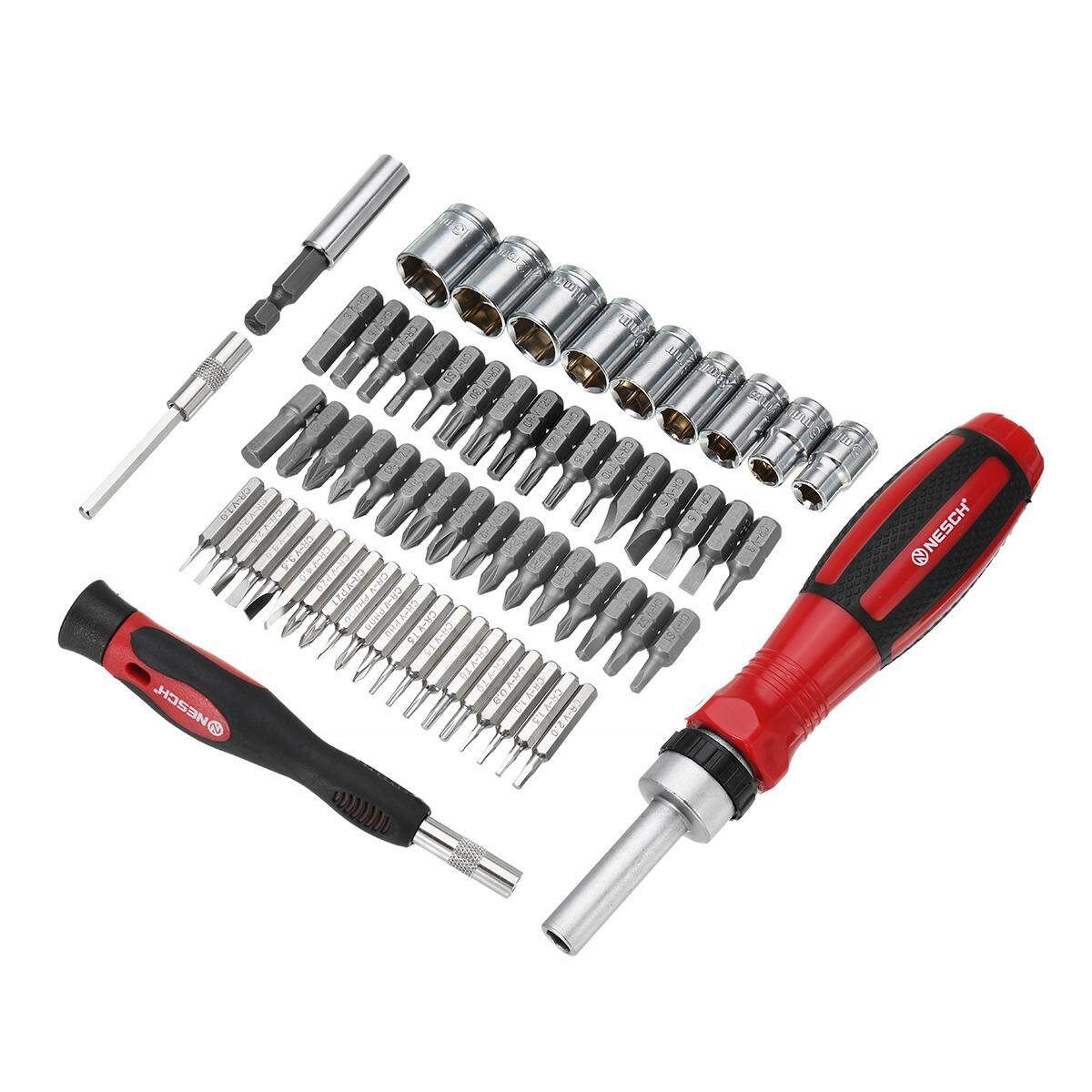 65pcs Precision Screwdriver Set Ratchet Wheel Screwdriver Kits Chrome Vanadium Bits Repair Tools