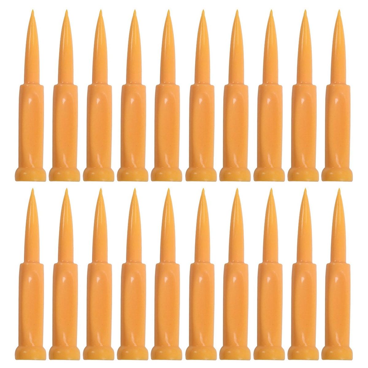 20Pcs Mini Golf Tee Multifunctional Golf Ball Tee Yellow