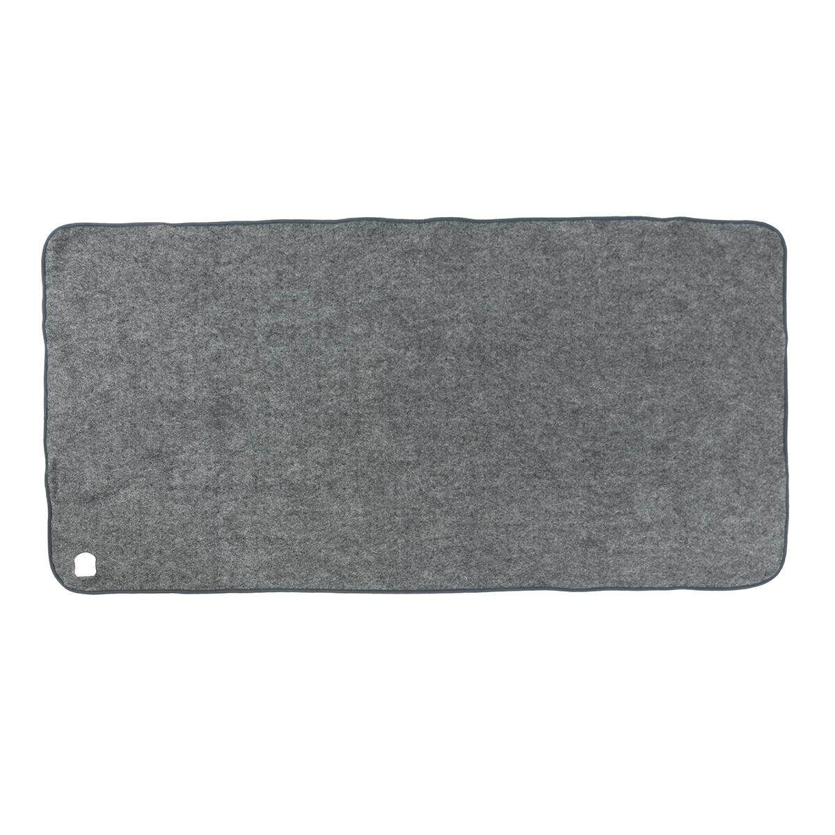 Electric Heated Throw Over Under Blanket Fleece Washable Warm Mattress Washable Cold Grey Non Woven Fabric 75 * 150cm