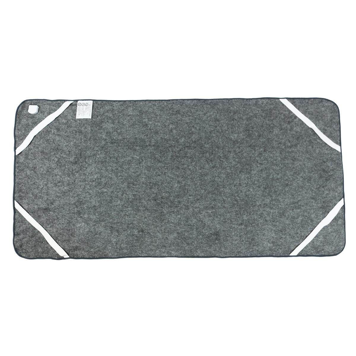 Electric Heated Throw Over Under Blanket Fleece Washable Warm Mattress Washable Cold Grey Non Woven Fabric 75 * 150cm
