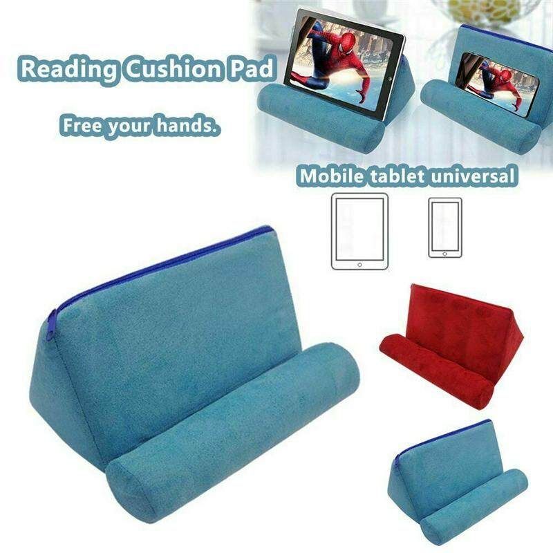 Tablet Pillow Holder Stand Foam Book Rest Reading Bed Cushion For IPad Black