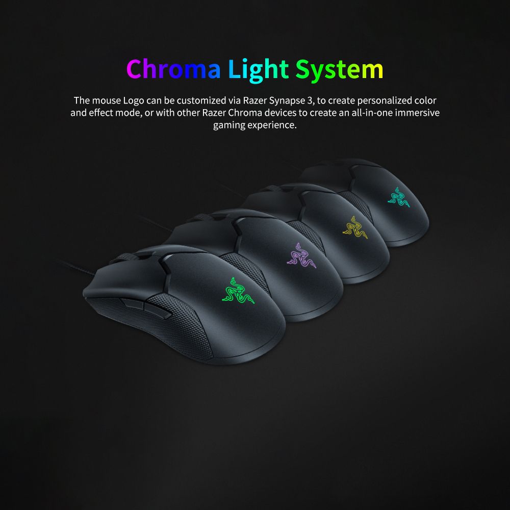 Viper Wired Gaming Mouse 16000DPI RGB Computer Mice