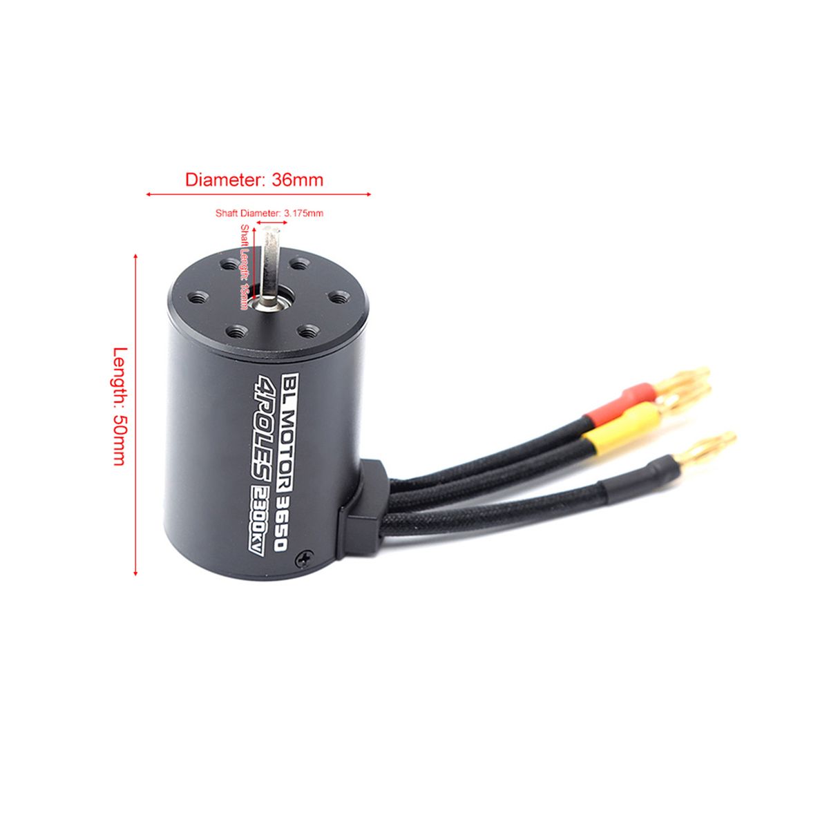 3650 2300KV Brushless Motor   120A ESC With Program Card