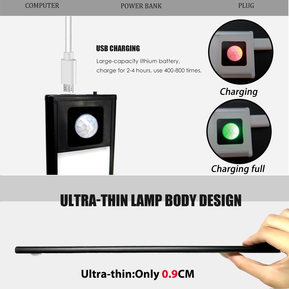 20 40CM Led Light Under Cabinet Light Motion Sensor night light Closet Light Cabinet Kitchen Lighting Magnetic night light
