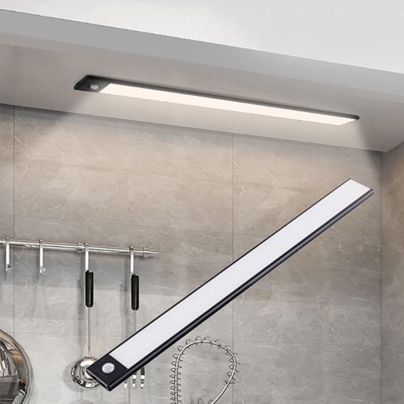 20 40CM Led Light Under Cabinet Light Motion Sensor night light Closet Light Cabinet Kitchen Lighting Magnetic night light
