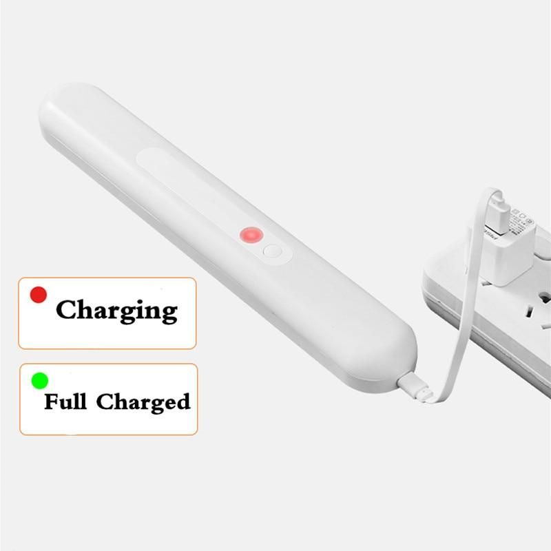 Under Cabinet Night Light PIR Motion Sensor Stepless Dimmable Rechargeable LED Lights Magnet Kitchen Staircase Corridor Lighting