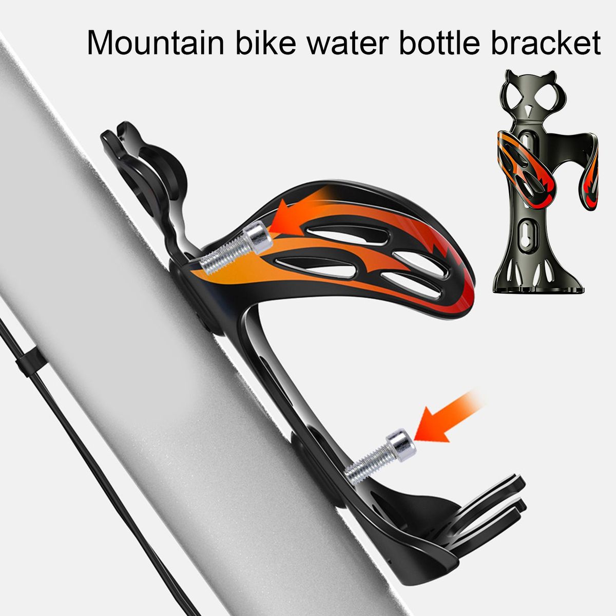 Cycling Cup Holder Mountain Bike Water Bottle Cage Bracket Red Black