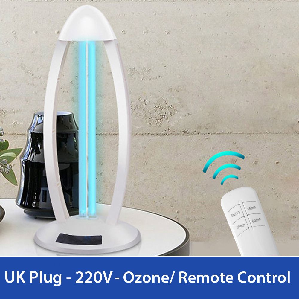 UK Plug 220V Household UV Lamp Ozone UV Sterilization Lamp