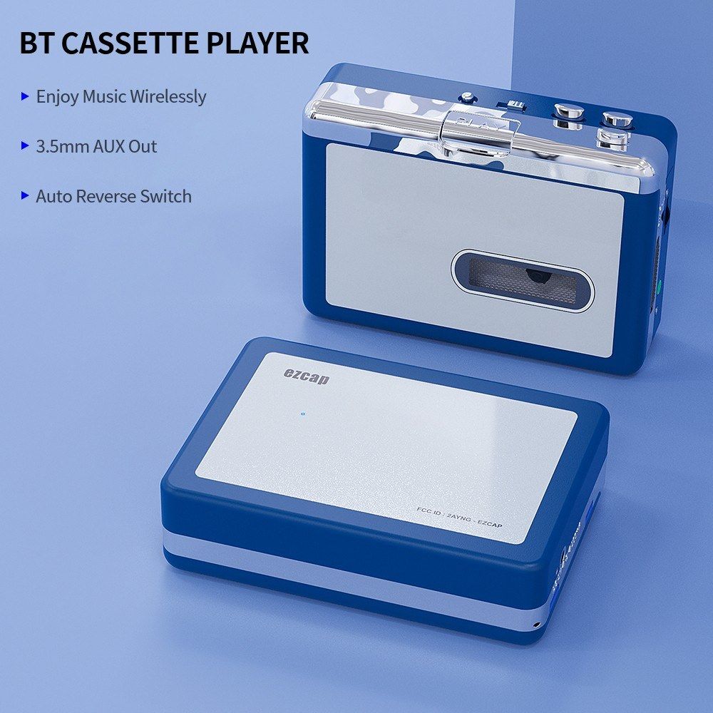 Portable BT 4.2 Cassette Player Transmit Tape Music To BT