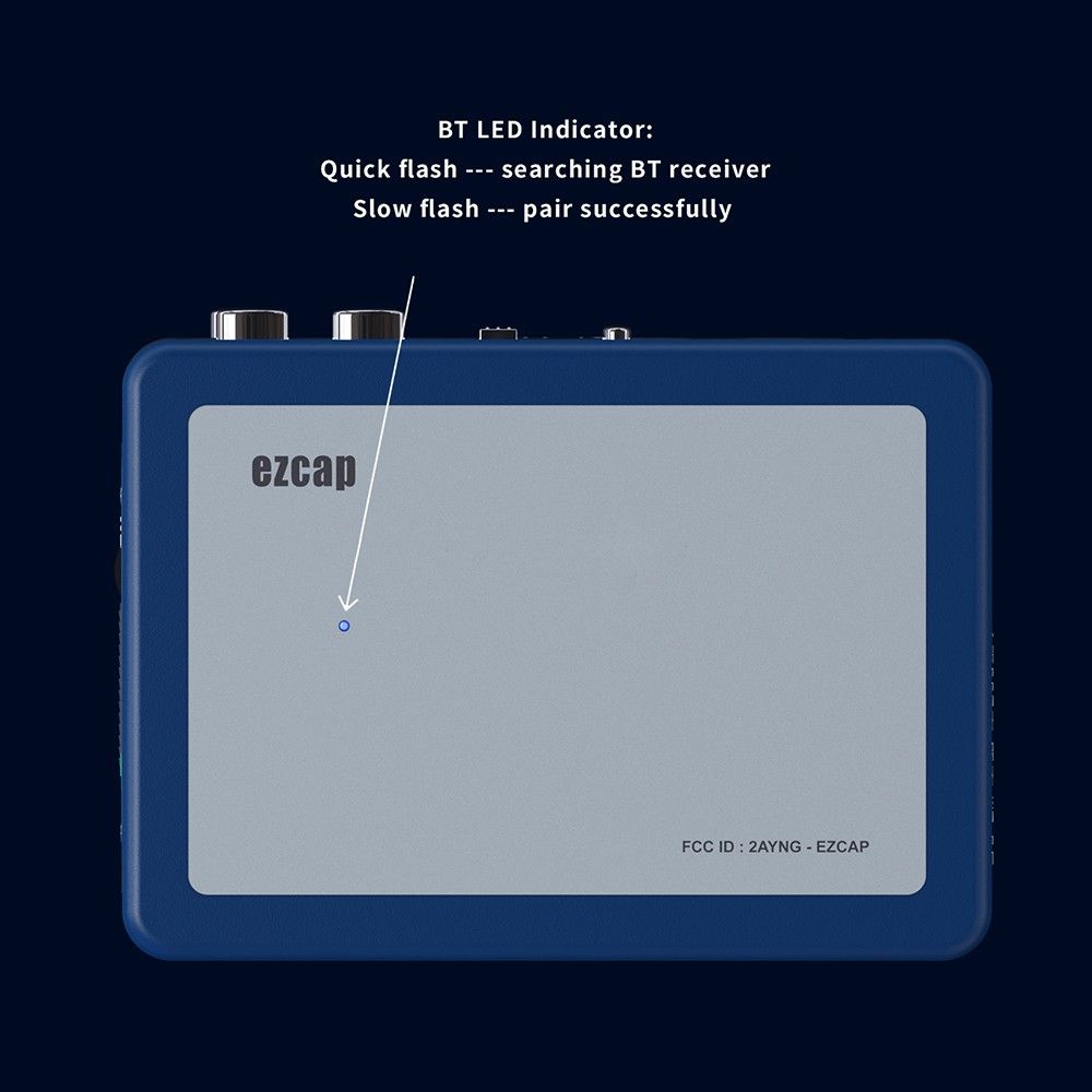 Portable BT 4.2 Cassette Player Transmit Tape Music To BT