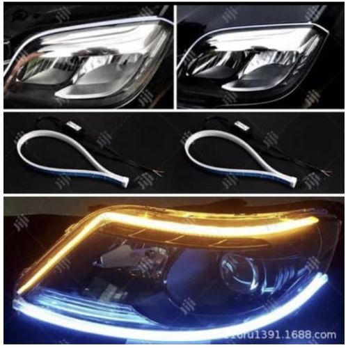 Universal 7 Color LED Head Lamp Strip Light