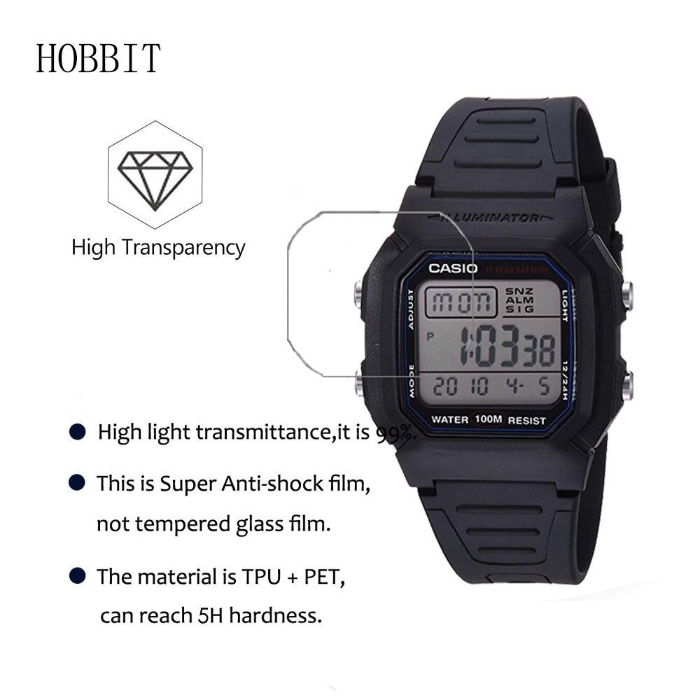 For Casio W800h-1av Nano Explosion-Proof Screen Protector