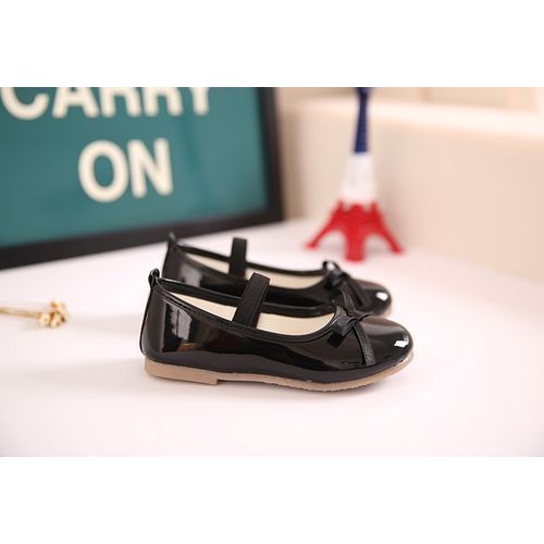 Children's Small Leather Shoes Princess Shoes-black