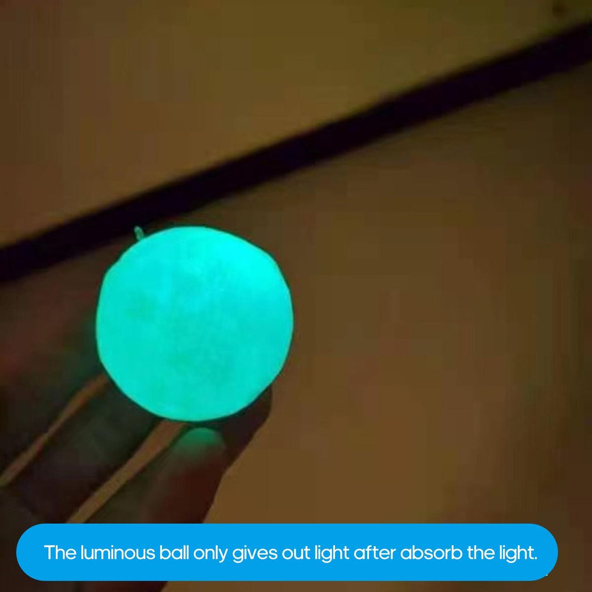 Luminous Sticky Ball Ceiling/Wall Glow Sticky Balls Tear-Resistant Relaxation Toys for Children & Adults