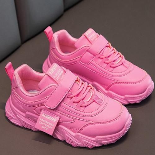 New Children's High-end Sneakers Breathable Fashion Sneakers For Girls-rose Red
