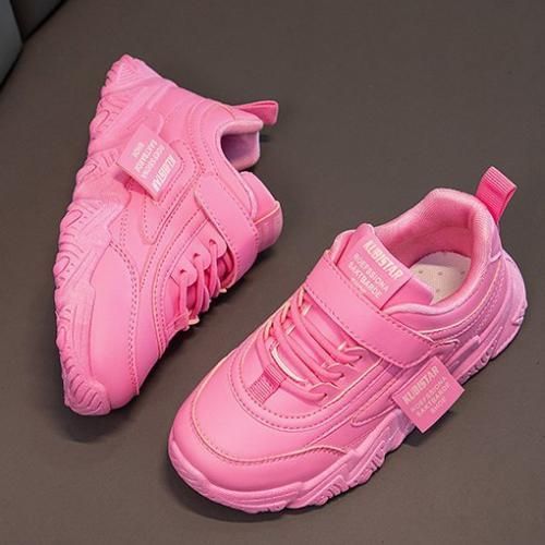 New Children's High-end Sneakers Breathable Fashion Sneakers For Girls-rose Red