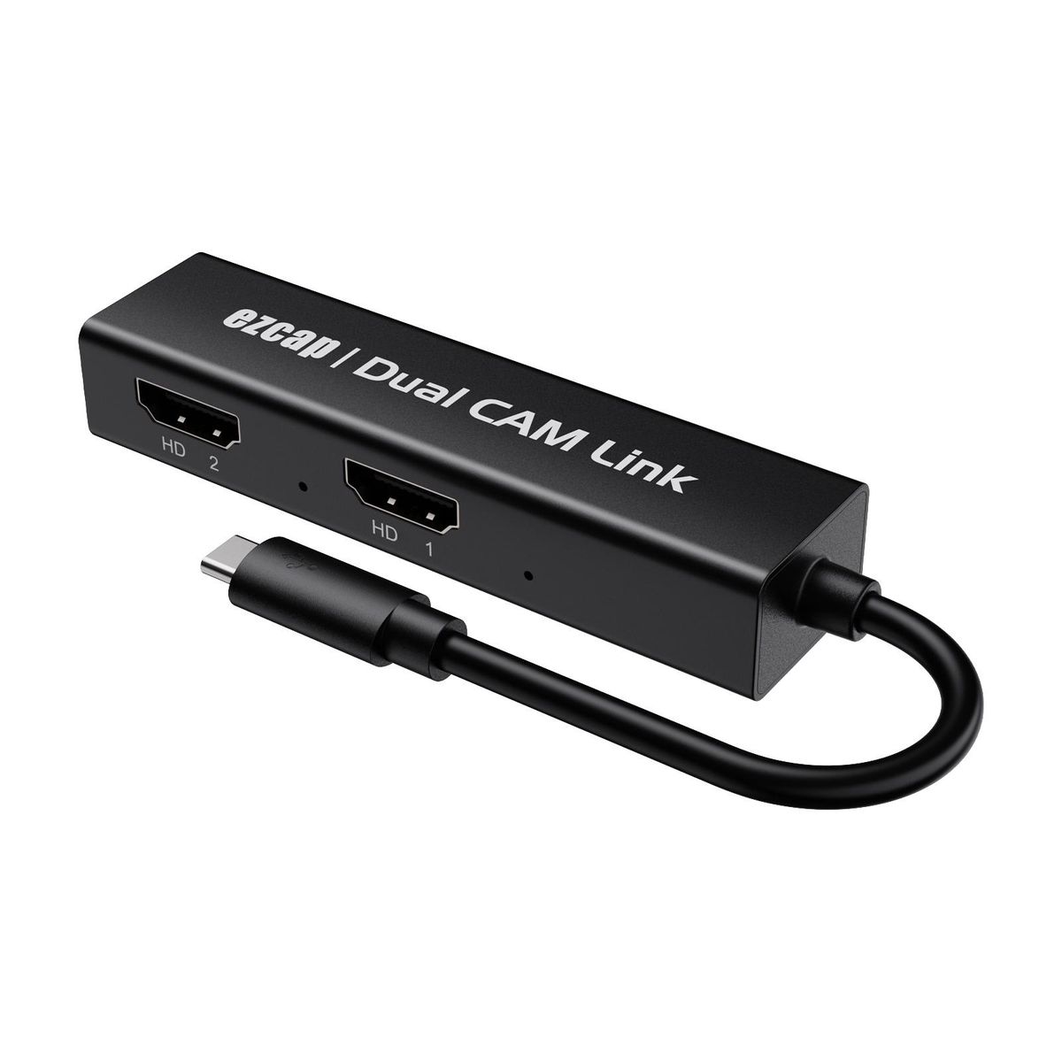 ezcap314 Dual CAM Link 2-Port HD Video Capture Card Dual HD To Type-C Game Recorder 1080P 60fps for Live Streaming Game Teaching Video Conference Recording