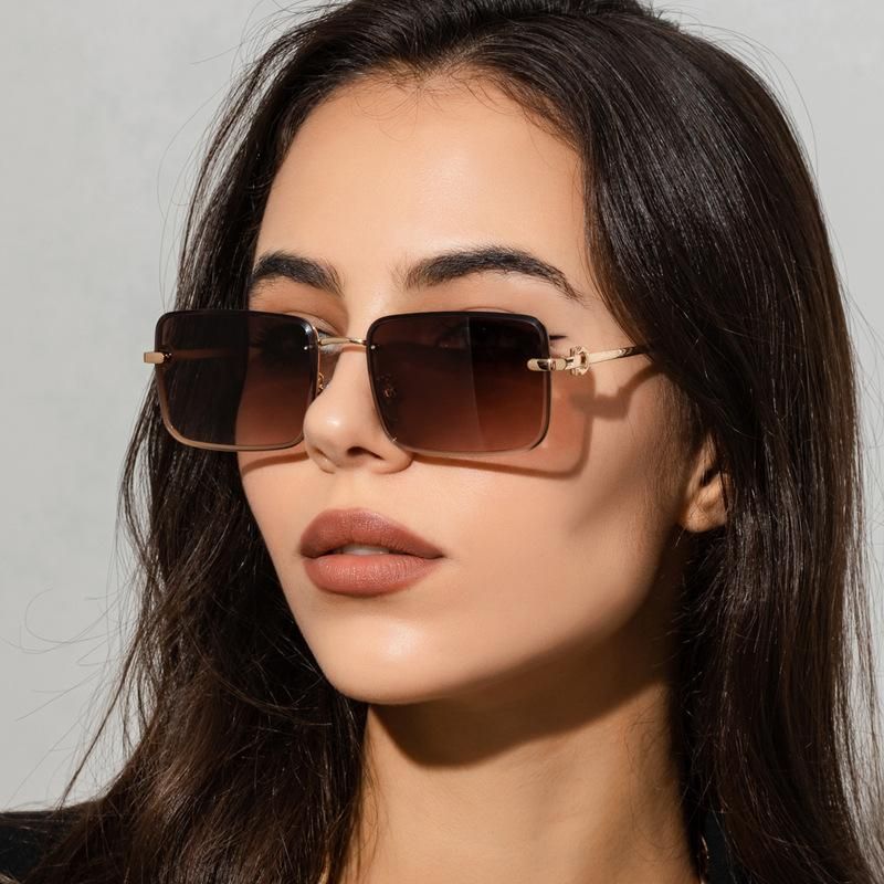 New Metal Unisex Rimless Sunglasses