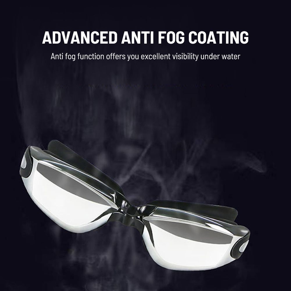Swimming Goggles With Attached Earplugs Anti-Fog For Adult