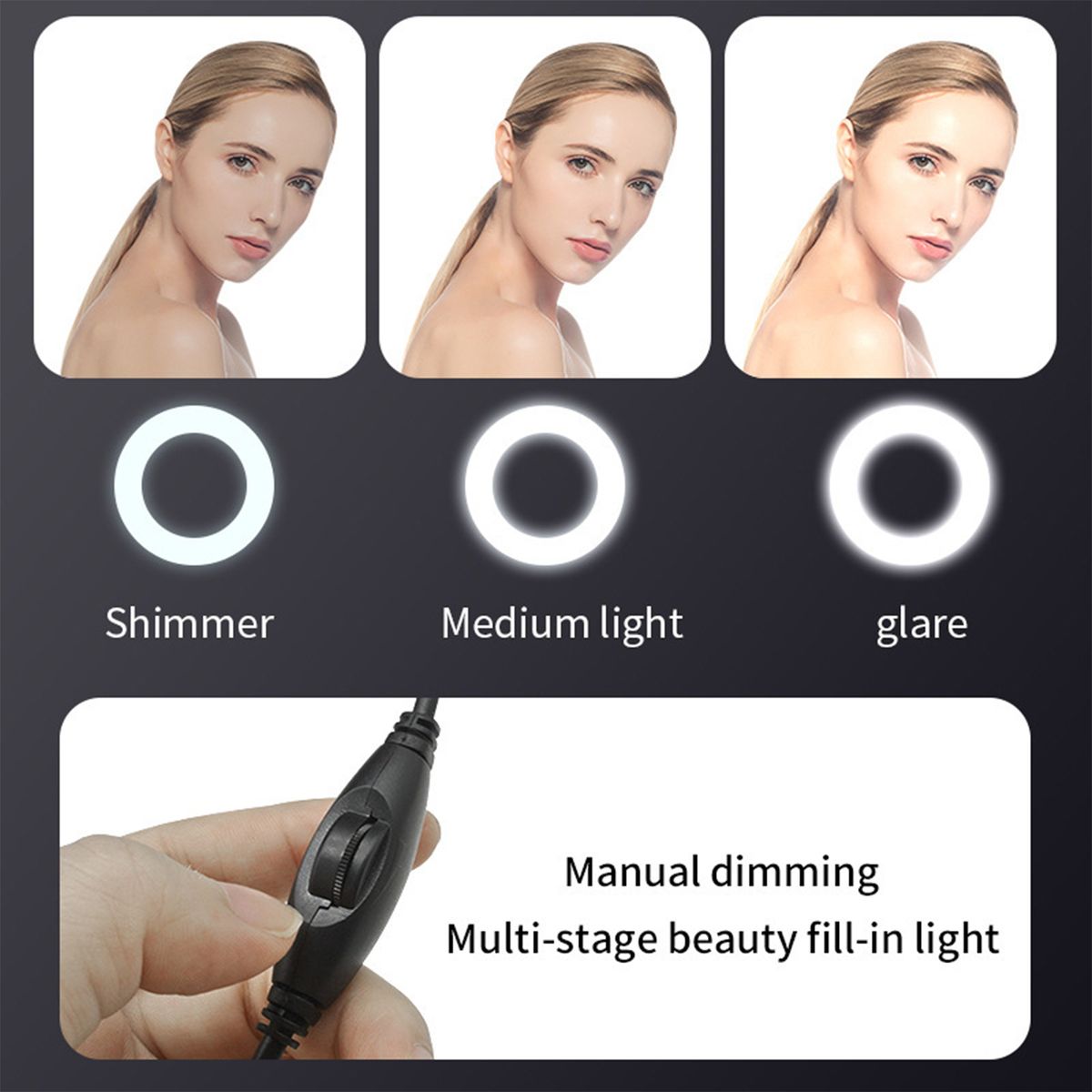1080P Full HD Webcam AF Web Camera Built In Adjustable Ring