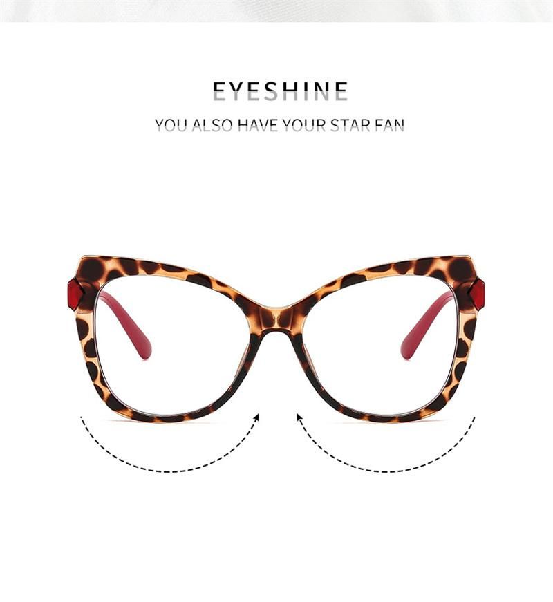 Cat's Eye Flat Mirror Anti-blue Light Eyeglasses Frame Simple Glasses