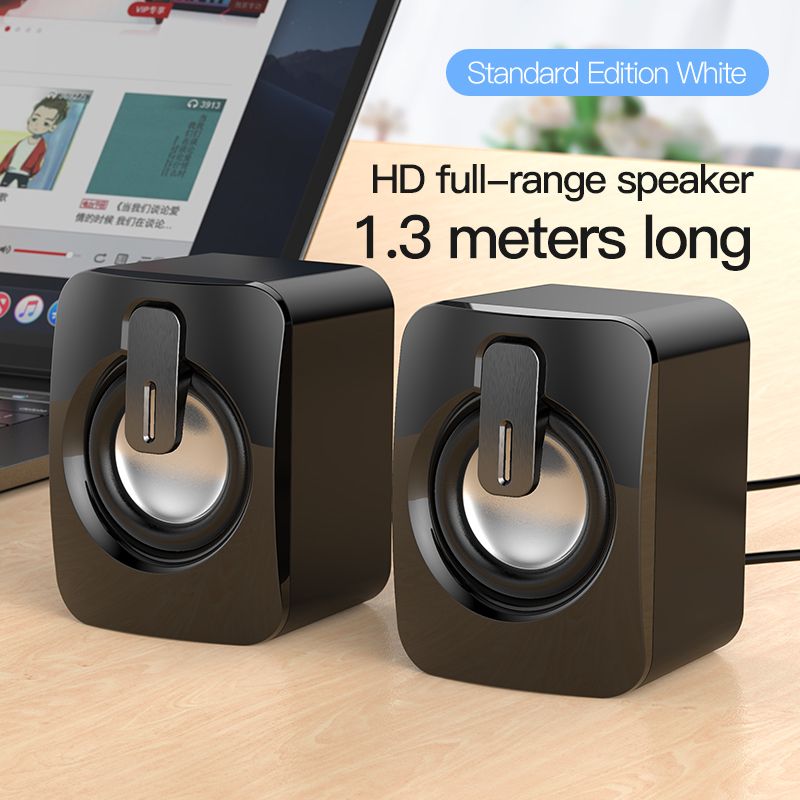 Mini Computer Speaker USB Wired Speakers 3D Stereo Sound Surround Loudspeaker For PC Laptop Notebook Not Bluetooth Loudspeakers