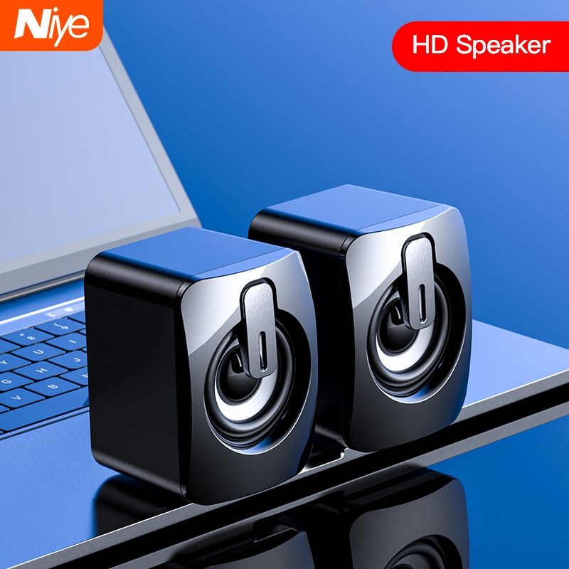 Mini Computer Speaker USB Wired Speakers 3D Stereo Sound Surround Loudspeaker For PC Laptop Notebook Not Bluetooth Loudspeakers