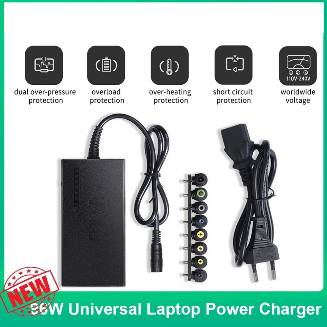 65W Universal Laptop Charger Cord Adapter Connector Plug For All Laptops Hp Acer Asus Lenovo Toshiba , Small Big Mouth Etc