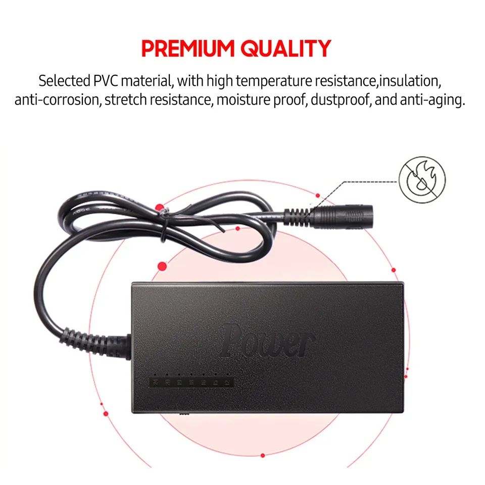 65W Universal Laptop Charger Cord Adapter Connector Plug For All Laptops Hp Acer Asus Lenovo Toshiba , Small Big Mouth Etc