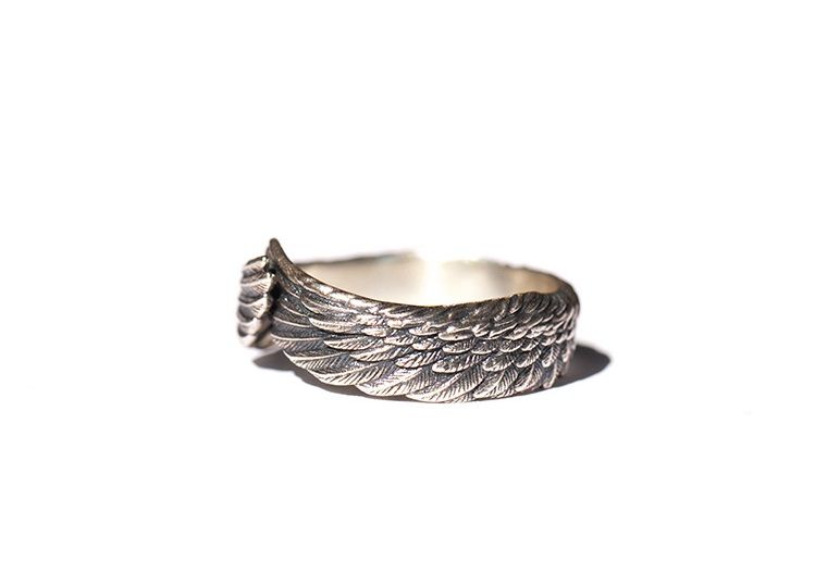 Sterling Silver Angel Wings Open Rings For Women Girl Open Rings For Couple Gift