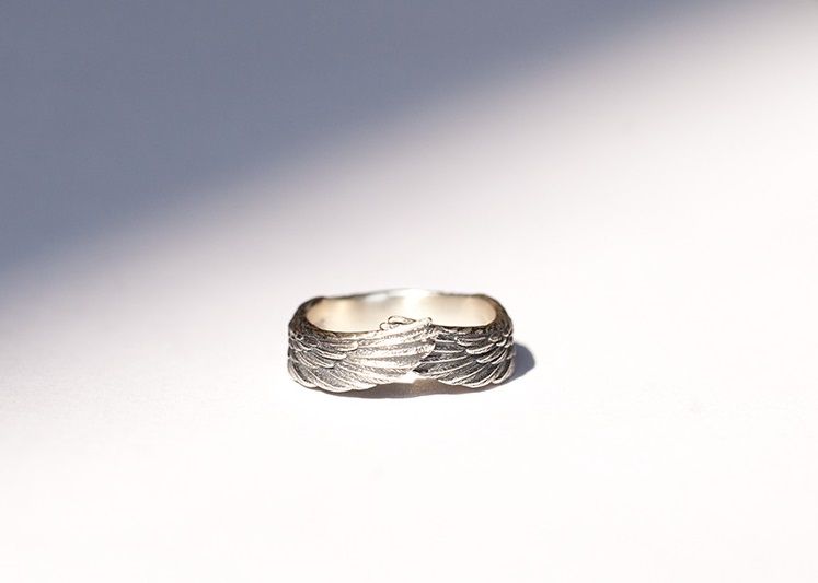 Sterling Silver Angel Wings Open Rings For Women Girl Open Rings For Couple Gift