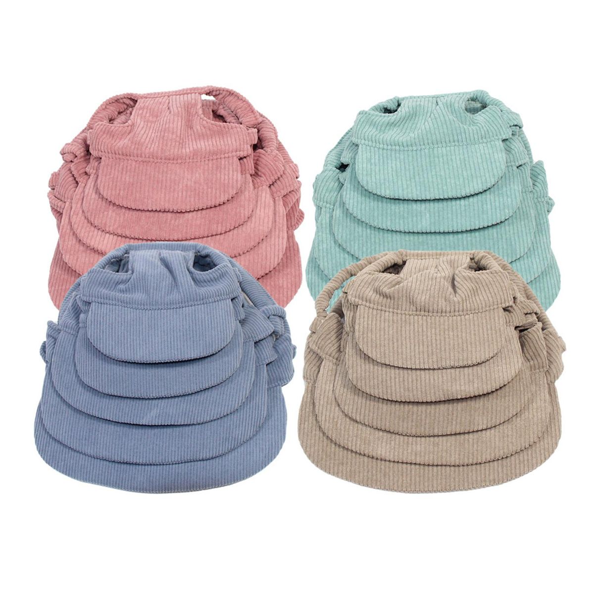 Dog Baseball Cap Breathable Casual Dog Trucker Hat For Travel Pink M