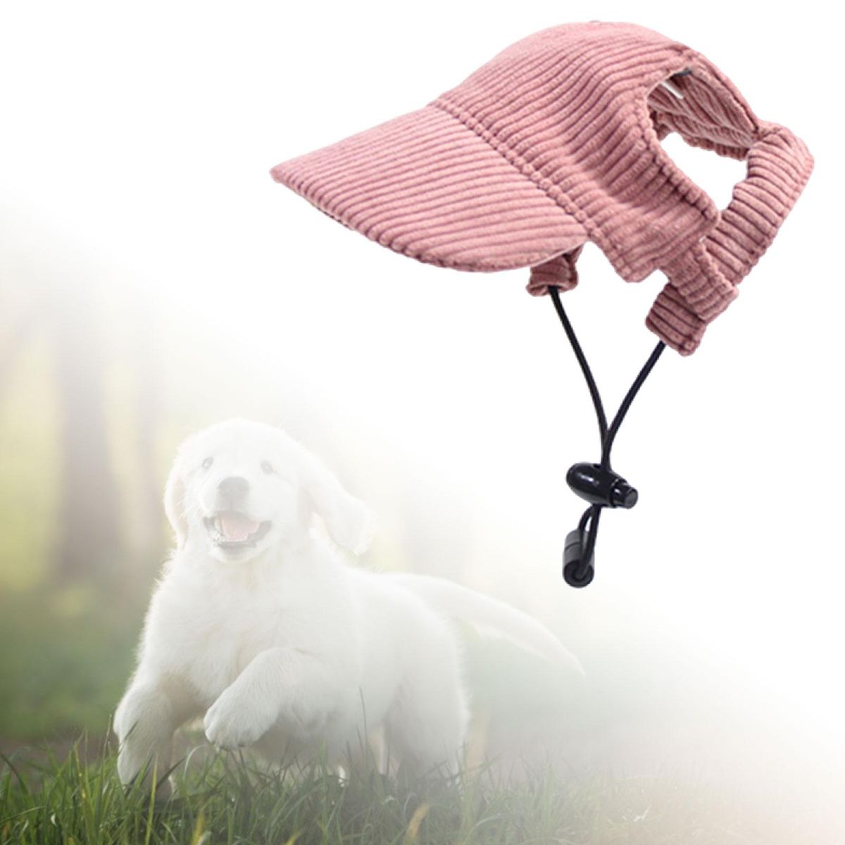 Dog Baseball Cap Breathable Casual Dog Trucker Hat For Travel Pink M