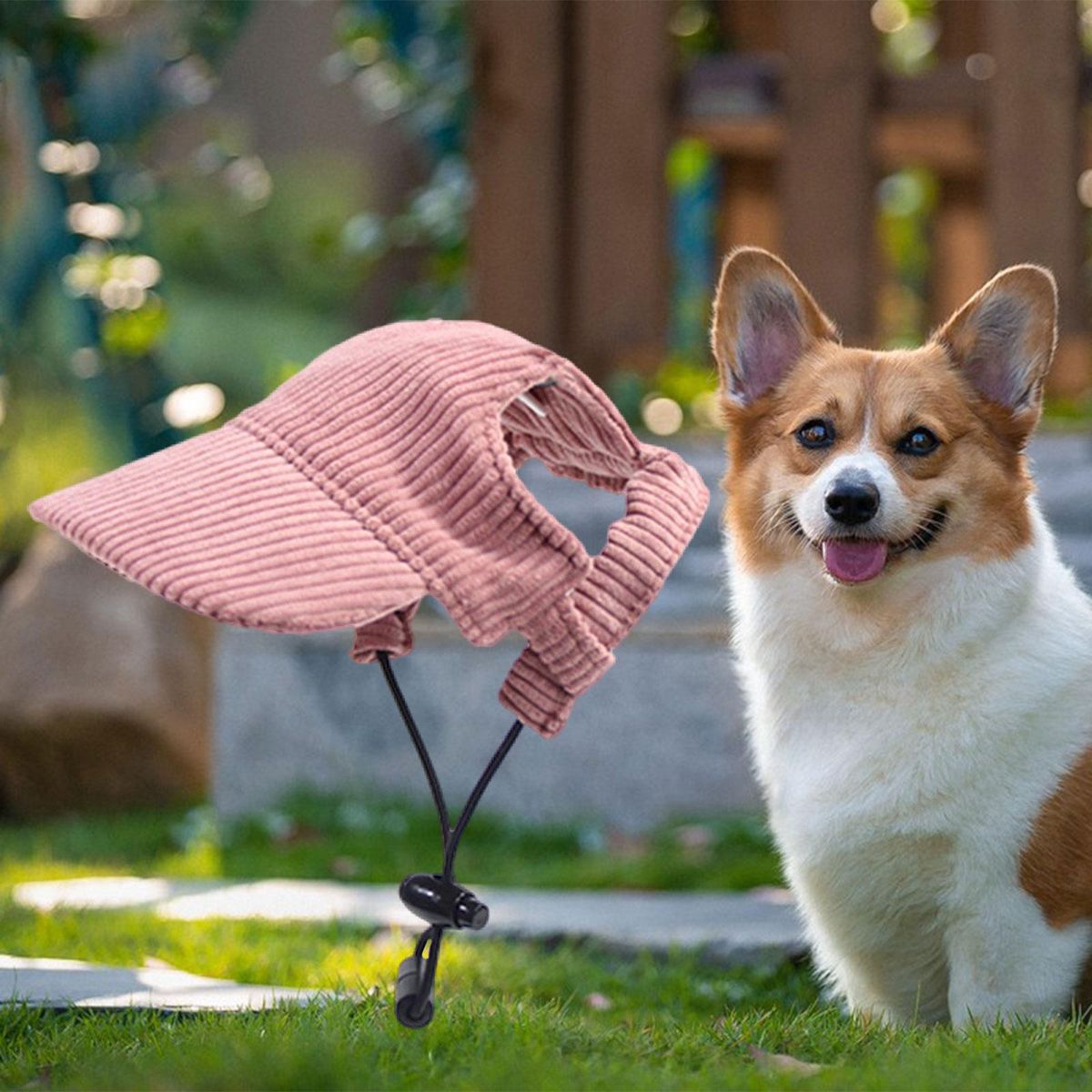 Dog Baseball Cap Breathable Casual Dog Trucker Hat For Travel Pink M