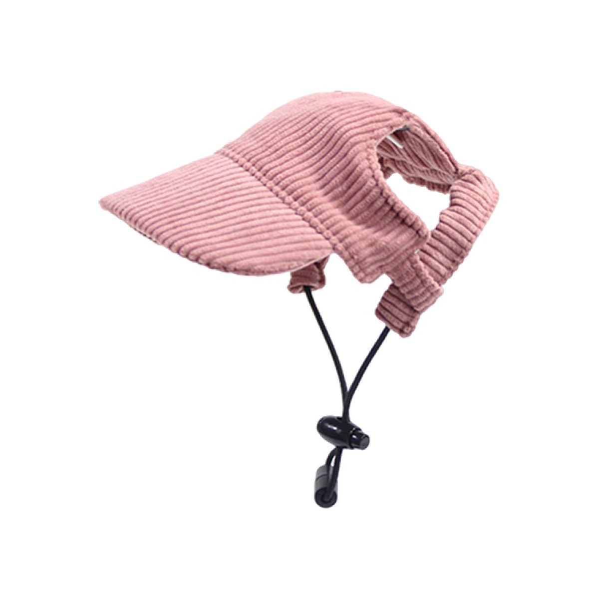 Dog Baseball Cap Breathable Casual Dog Trucker Hat For Travel Pink M